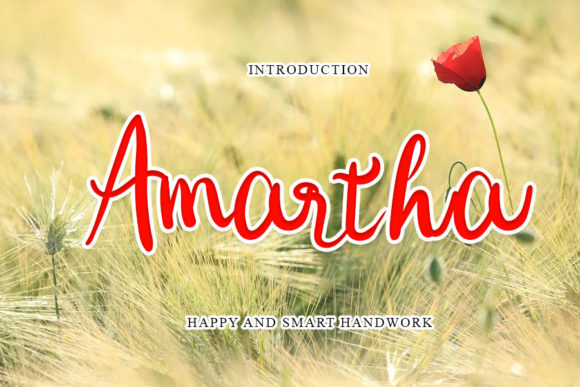 Amartha: A Versatile Script Font for Modern Branding