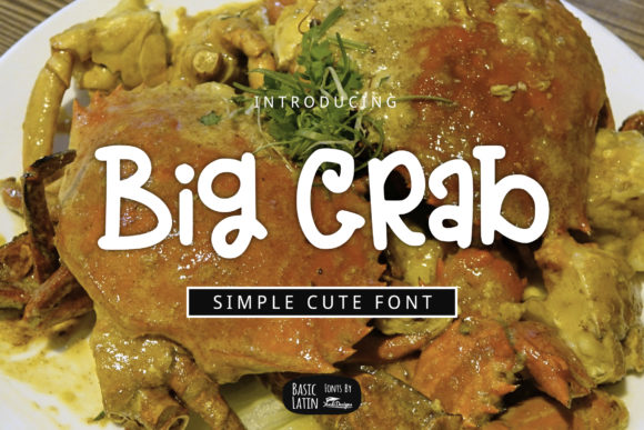 Big Crab: A Whimsical Handwritten Font for Editorial Design