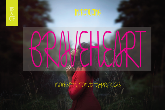 Braveheart: A Handwritten Font for Editorial Design