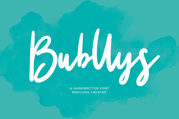 Bubllys: A Handwritten Typeface for Editorial Charm
