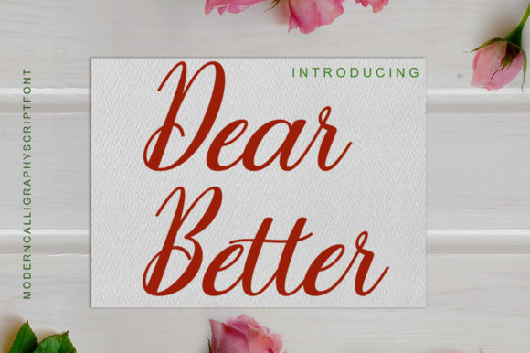 Dear Better: A Timeless Script Font for Makers