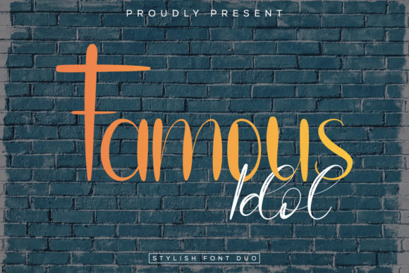 Famous Idol: A Handwritten Font for Editorial Design