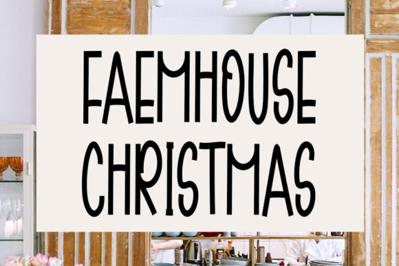 Farmhouse Christmas: A Handwritten Font for Crafters