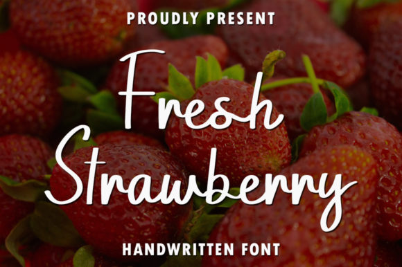 Fresh Strawberry: The Handwritten Font for Bold Marketing
