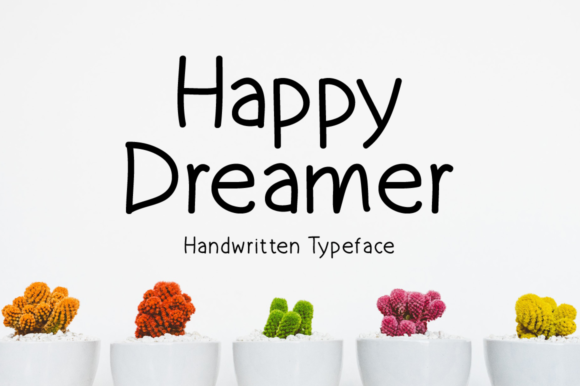 Happy Dreamer: A Handwritten Font for Editorial Design