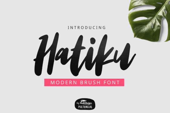 Hatiku Font: Bold Handwritten Type for Campaigns