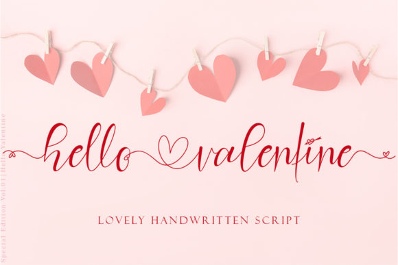 Hello Valentine: A Modern Script Font for Web Design