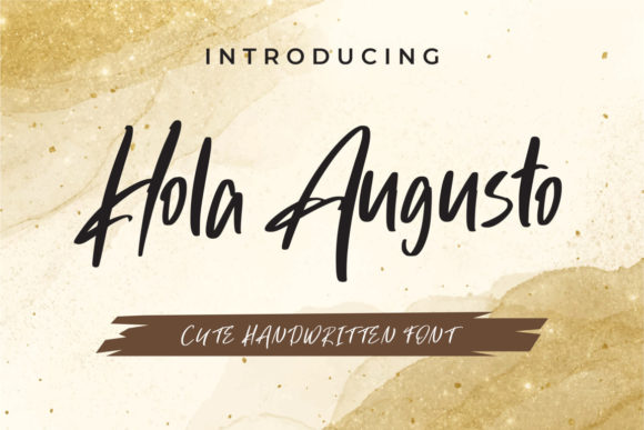 Hola Augusto: A Playful Handwritten Font for Makers