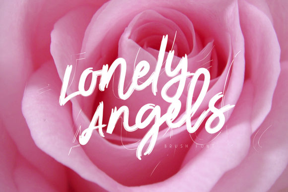 Lonely Angels: A Bold Handwritten Font for Web Design
