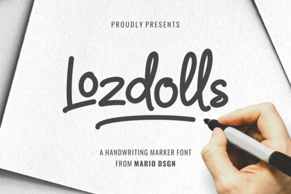 Lozdolls: A Bold Handwritten Font for Web Design