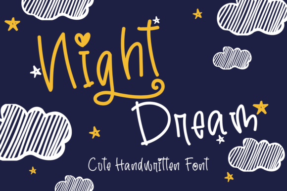 Night Dream: A Delicate Handwritten Font for Crafters