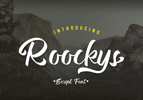 Roockys Font: A Bold Script for Makers