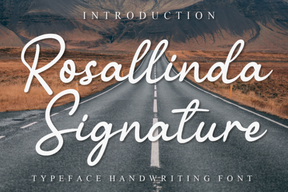 Rosallinda Signature Font for Small Business Branding