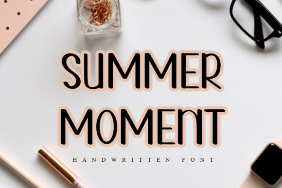 Summer Moment: A Handwritten Font for Crafters