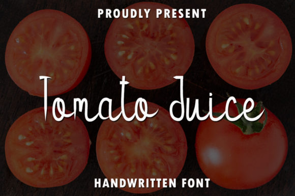 Tomato Juice: A Handwritten Font for Bold Campaigns