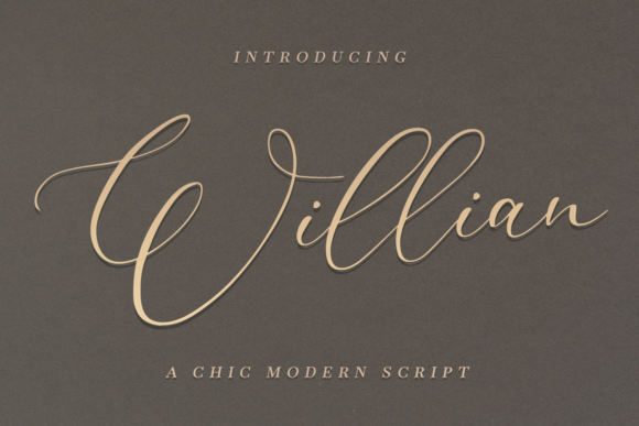 Willian Typeface: A Soft Script for Editorial Design